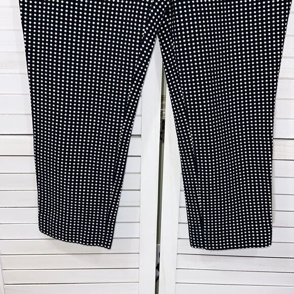 Talbots Chatham Crop Pants Size 10 Stretch Pull On Crop Polka Dot NWOT - Picture 7 of 11